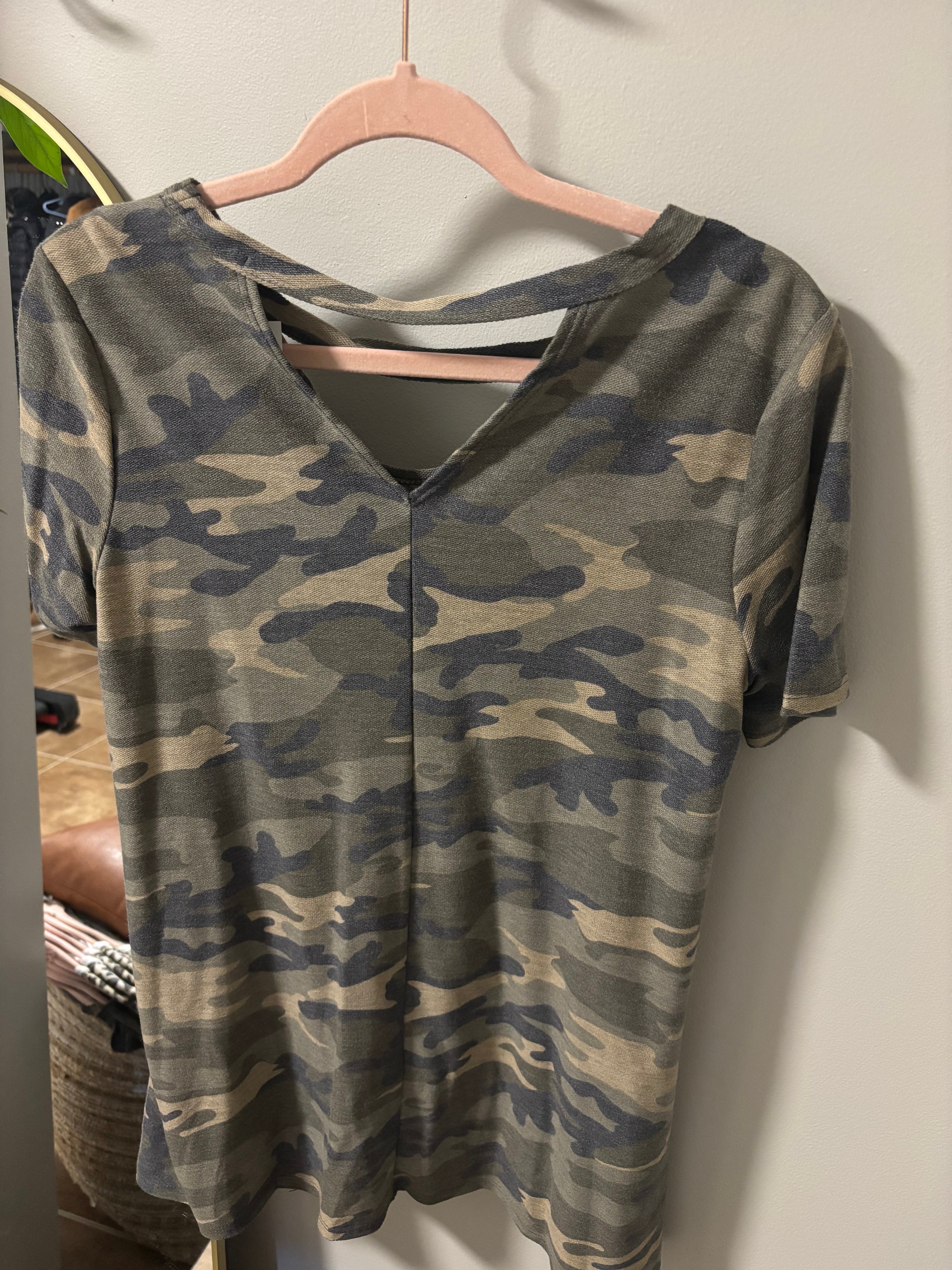 Camo Cutout Tee