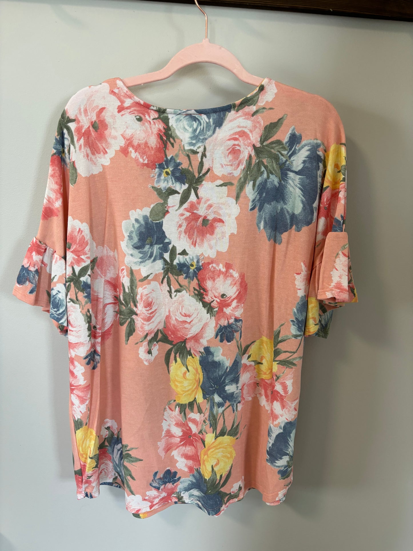 Crisscross Floral Top