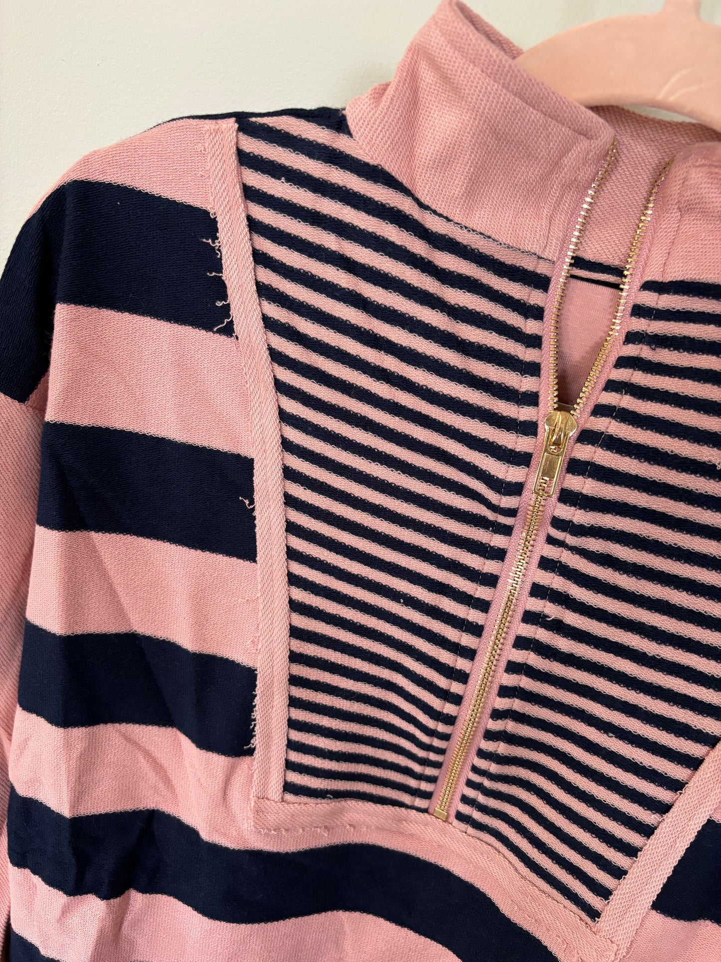 Striped Half Zip