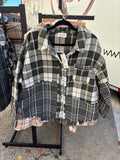 Mixed Plaid Casual Shacket