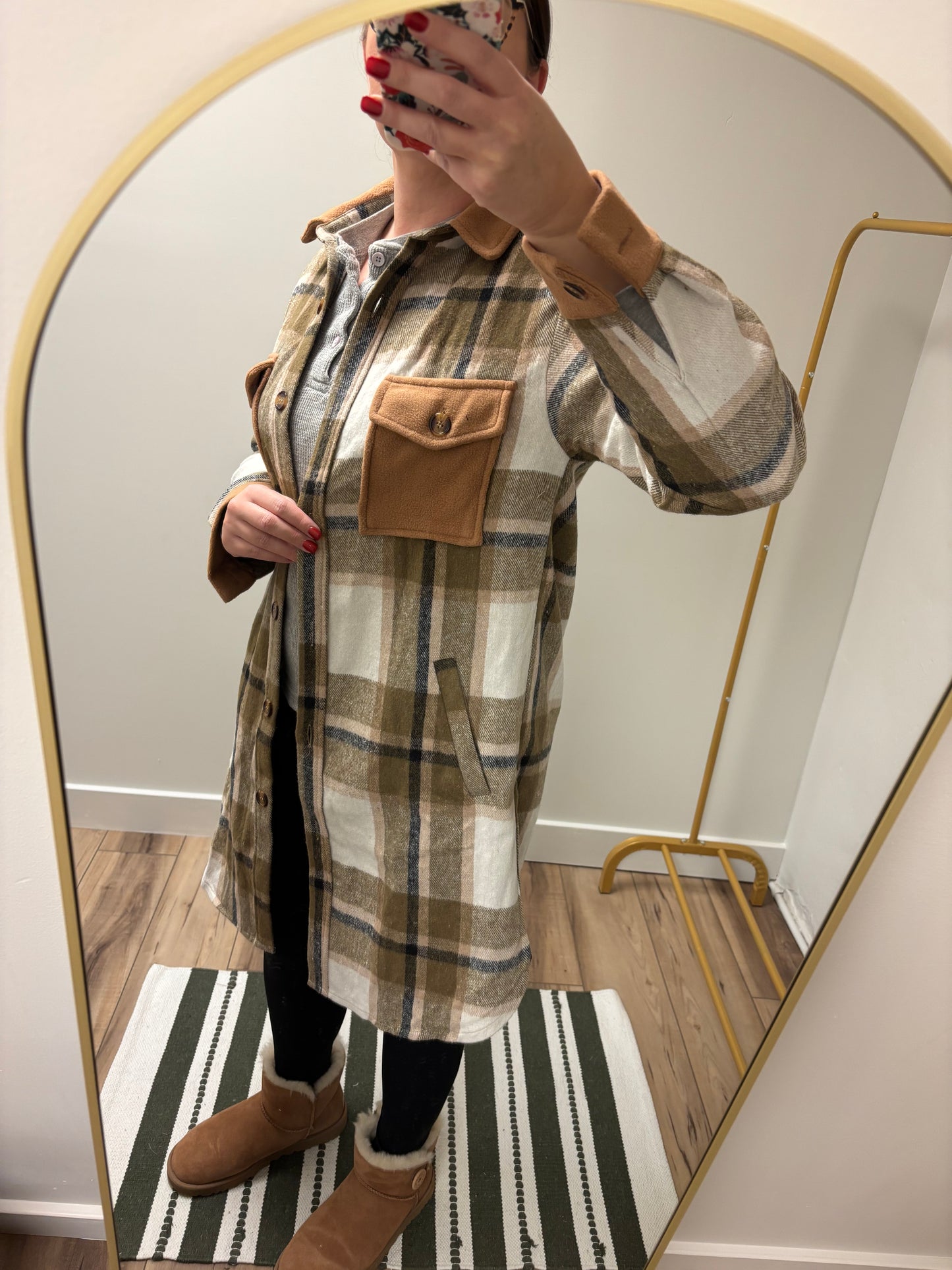 Plaid Long Coat