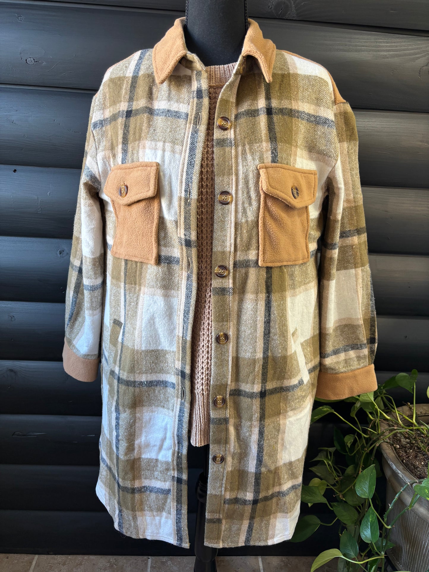 Plaid Long Coat