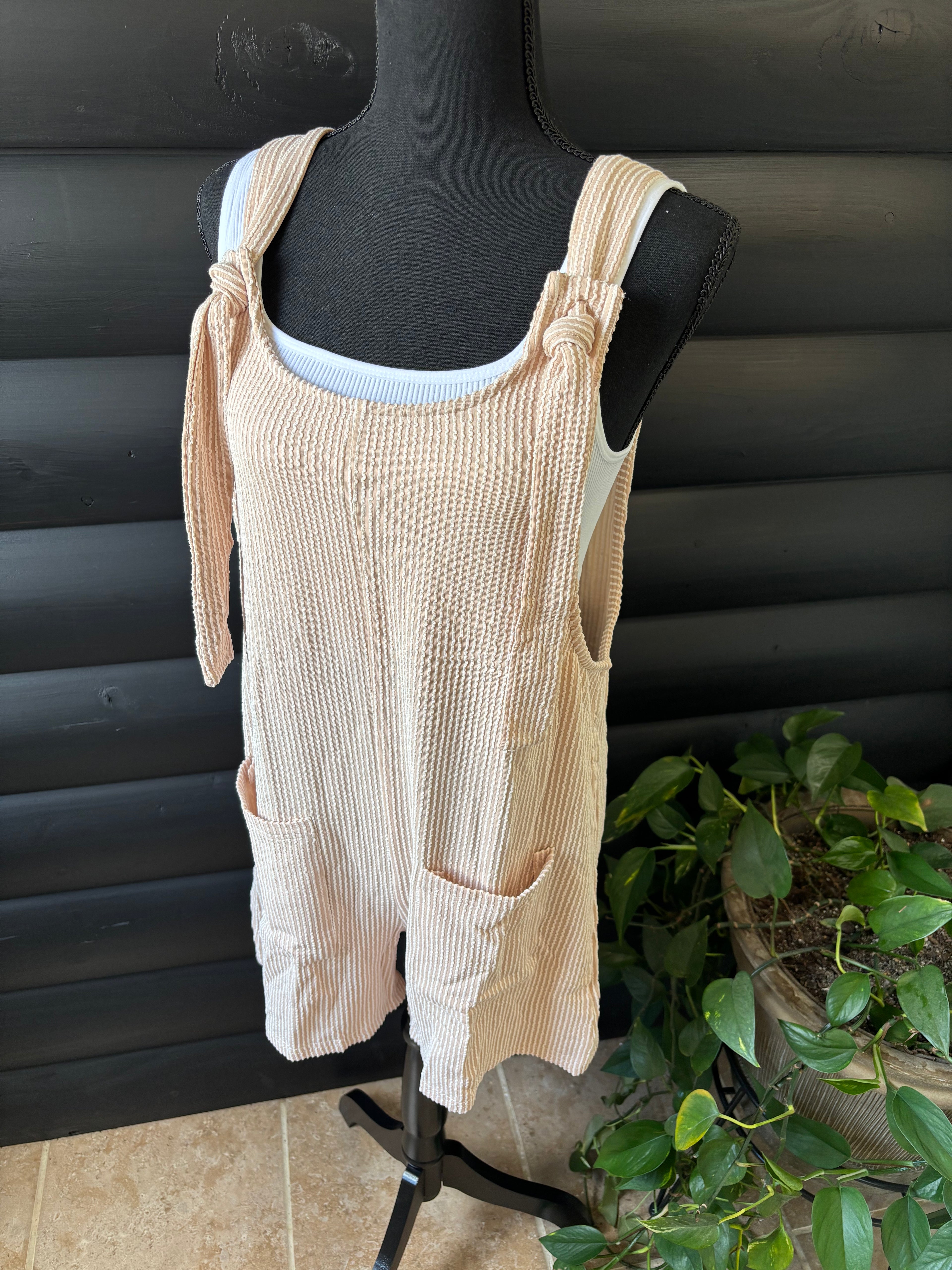 Knotted Strap Romper