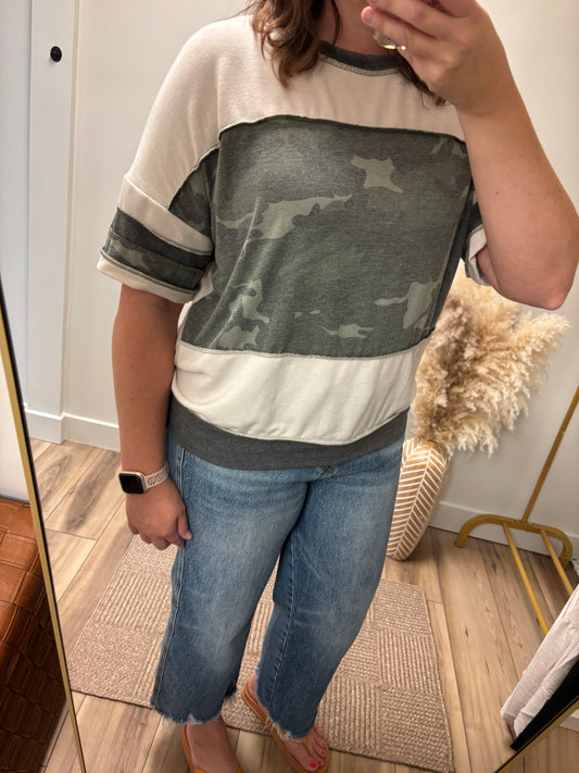 Camo Loose Fit Top
